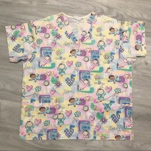 🔥SALE🔥 Peaches Uniform Scrub Top